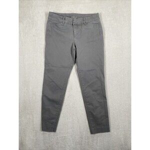 Old Navy Pixie Ankle Pant Size 2 Short Grey Stretch Trouser Career Office